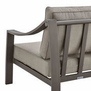Koda Aluminum Outdoor Chair in Brown - Furniture City (CA)l