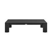 Koda Aluminum Outdoor Coffee Table in Black - Furniture City (CA)l
