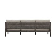 Mareike Aluminum and Rope Outdoor Sofa in Brown - Furniture City (CA)l