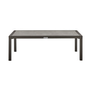 Mareike Aluminum Outdoor Coffee Table in Brown with Ceramic Tabletop - Furniture City (CA)l