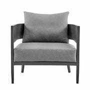 Menorca Aluminum Outdoor Chair in Dark Gray - Furniture City (CA)l