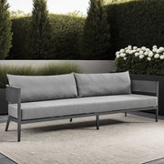 Menorca Aluminum Outdoor Sofa in Dark Gray - Furniture City (CA)l