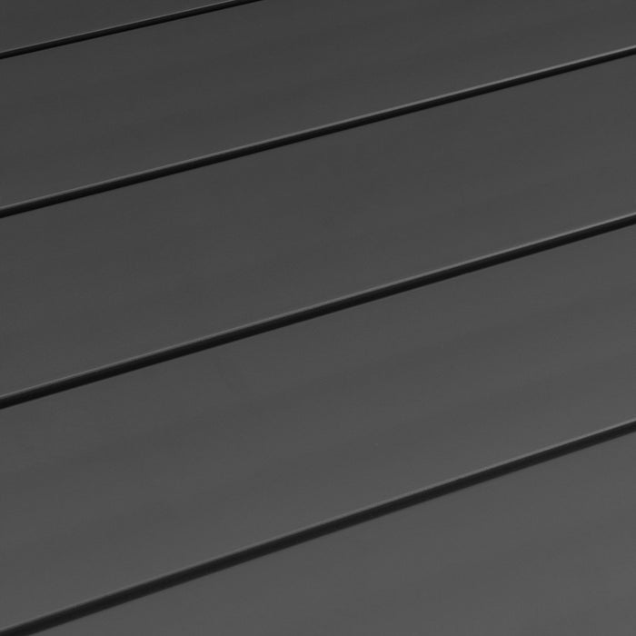 Menorca Aluminum Outdoor Coffee Table in Dark Gray