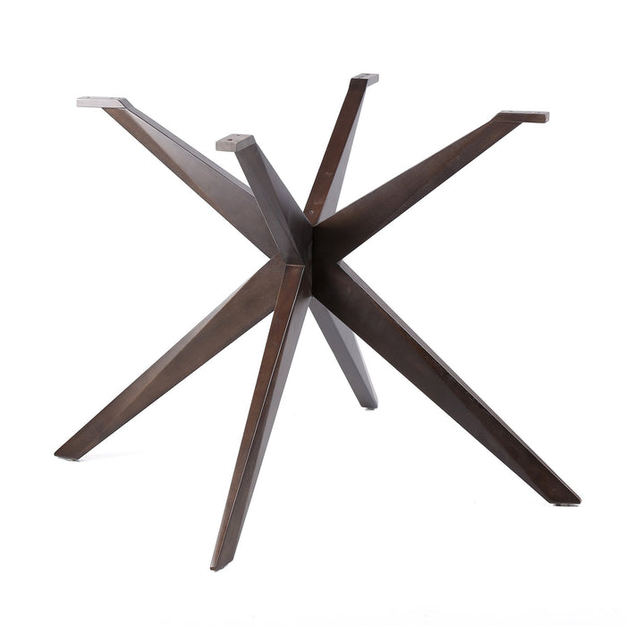 Oasis and Beckham 5 Piece Dining Set in Dark Eucalyptus Wood with Gray Rope