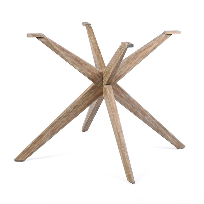 Oasis and Beckham 5 Piece Dining Set in Light Eucalyptus Wood with Charcoal Rope