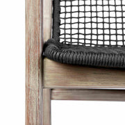 Oasis and Beckham 5 Piece Dining Set in Light Eucalyptus Wood with Charcoal Rope - Furniture City (CA)l