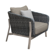 Pismo 5-Piece Outdoor Patio Furniture Set in Acacia Wood and Wicker with Taupe Cushions - Furniture City (CA)l