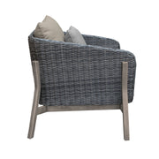 Pismo 5-Piece Outdoor Patio Furniture Set in Acacia Wood and Wicker with Taupe Cushions - Furniture City (CA)l