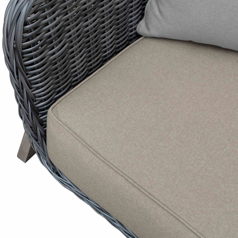 Pismo 5-Piece Outdoor Patio Furniture Set in Acacia Wood and Wicker with Taupe Cushions - Furniture City (CA)l