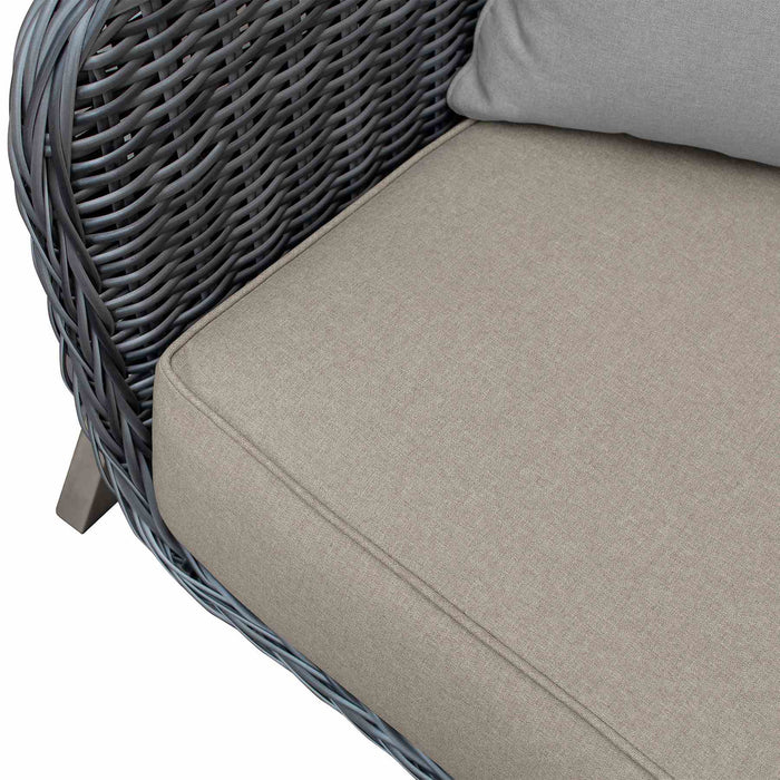 Pismo 5-Piece Outdoor Patio Furniture Set in Acacia Wood and Wicker with Taupe Cushions