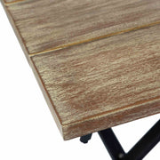 Frinton and Shasta 5 Piece Outdoor Patio Dining Set in Light Eucalyptus Wood and Brick Red Rope - Furniture City (CA)l