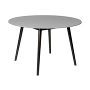 Kylie and Shasta 5 Piece Patio Outdoor Dining Set in Gray Rope with Black Eucalyptus Wood - Furniture City (CA)l