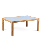 Sienna 4 Piece Eucalyptus Wood Outdoor Sofa Seating Set with Teak Finish and Gray Cushions - Furniture City (CA)l