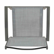 Solana 5 piece Outdoor Aluminum Dining Set in Cosmos Gray Finish with Wood Top - Furniture City (CA)l