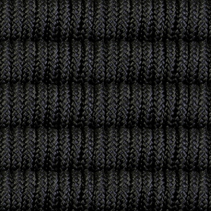 Kylie and Snack 3 Piece Outdoor Patio 36" Dining Set in Black Eucalyptus Wood and Black Rope