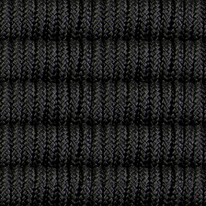 Kylie and Snack 5 Piece Outdoor Patio Dining Set in Black Rope with Black Eucalyptus Wood