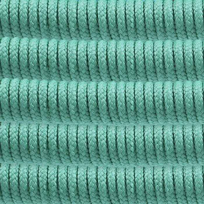 Kylie and Snack 5 Piece Outdoor Patio Dining Set in Wasabi Rope with Black Eucalyptus Wood