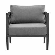 Sonoma Outdoor 4 piece Set in Dark Gray Finish and Dark Gray Cushions - Furniture City (CA)l