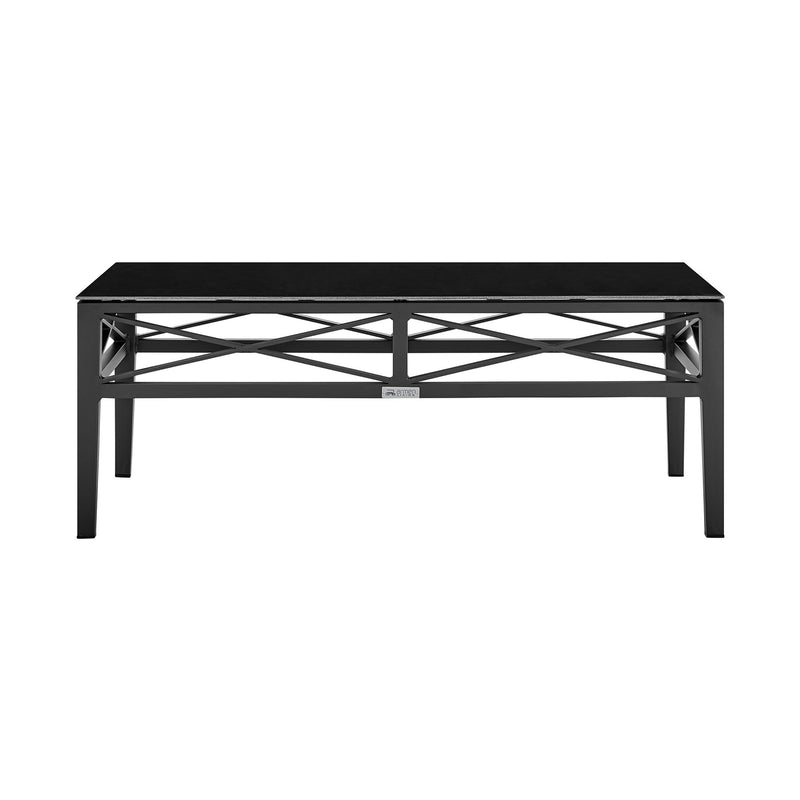 Sonoma Outdoor 4 piece Set in Dark Gray Finish and Dark Gray Cushions - Furniture City (CA)l