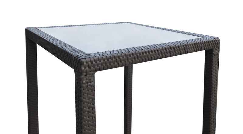 Tropez Outdoor Patio Wicker Bar Set (Table with 2 barstools) - Furniture City (CA)l