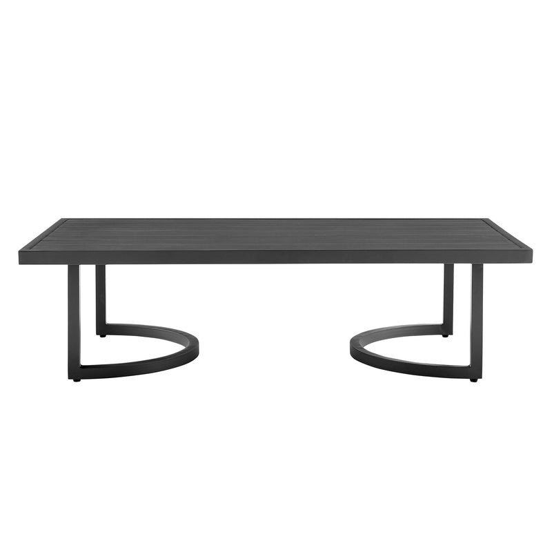 Valentina 4 Piece Dark Gray Aluminum Outdoor Seating Set with Dark Gray Cushions - Furniture City (CA)l