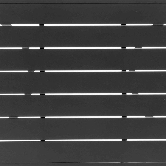 Valentina 4 Piece Dark Gray Aluminum Outdoor Seating Set with Dark Gray Cushions