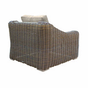 Verano Wicker and Acacia Outdoor Chair in Taupe and Brown - Furniture City (CA)l