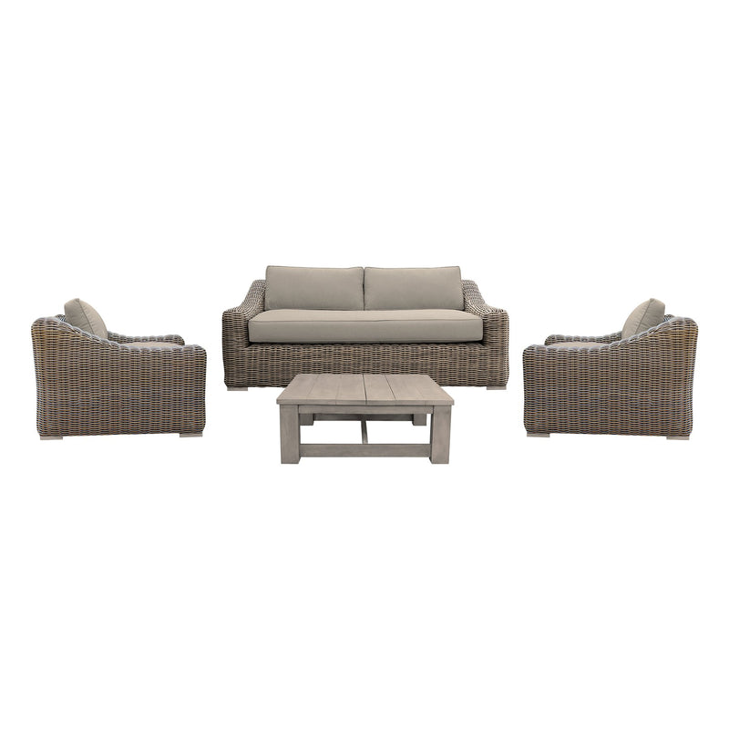 Verano Acacia Wood Outdoor Coffee Table in Brown - Furniture City (CA)l