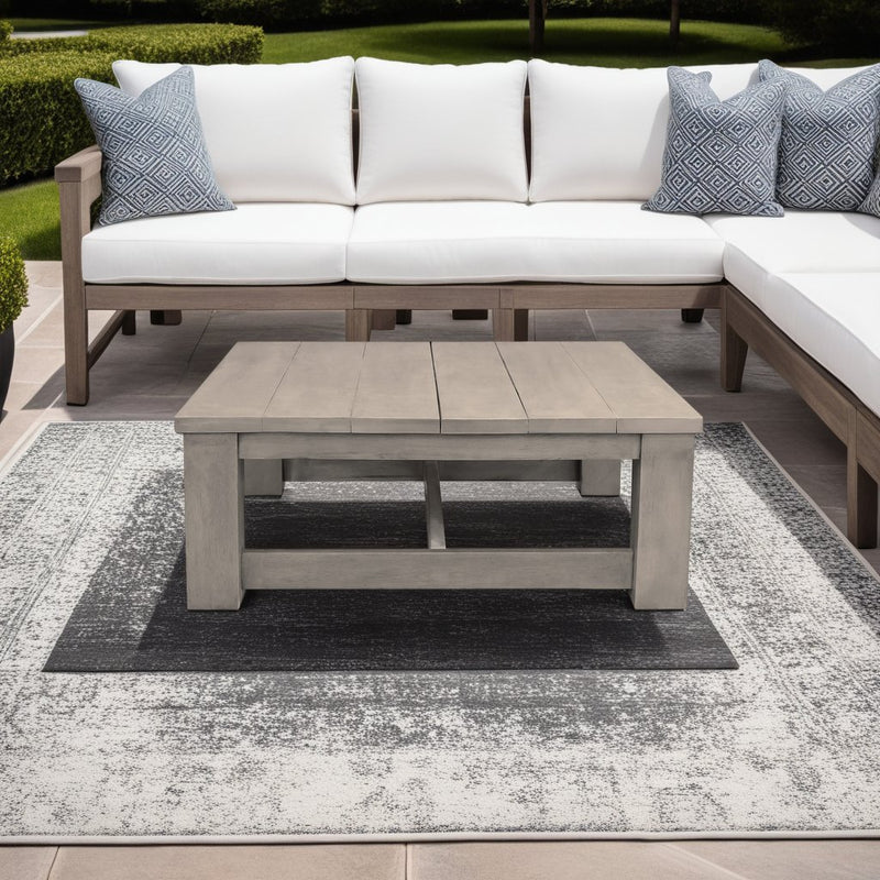Verano Acacia Wood Outdoor Coffee Table in Brown - Furniture City (CA)l