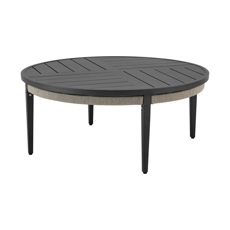 Zella Outdoor Patio 3 Piece Swivel Seating Set in Aluminum with Light Gray Rope and Cushions - Furniture City (CA)l