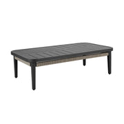 Zella Outdoor Patio 4 Piece Conversation Set in Aluminum with Light Gray Rope and Cushions - Furniture City (CA)l