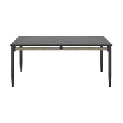 Zella Outdoor Patio 5 Piece Dining Set in Aluminum with Light Gray Rope and Cushions - Furniture City (CA)l