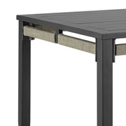 Zella Outdoor Patio 7 Piece Dining Set in Aluminum with Light Gray Rope and Cushions - Furniture City (CA)l