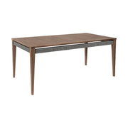 Orbit Outdoor Patio 5 Piece Dining Set in Weathered Eucalyptus Wood with Gray Rope and Taupe Olefin Cushions - Furniture City (CA)l