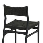 Pasadena Erie 7 Piece Oval Dining Set in Natural Oak Finish with Black Paper Cord Chairs - Furniture City (CA)l