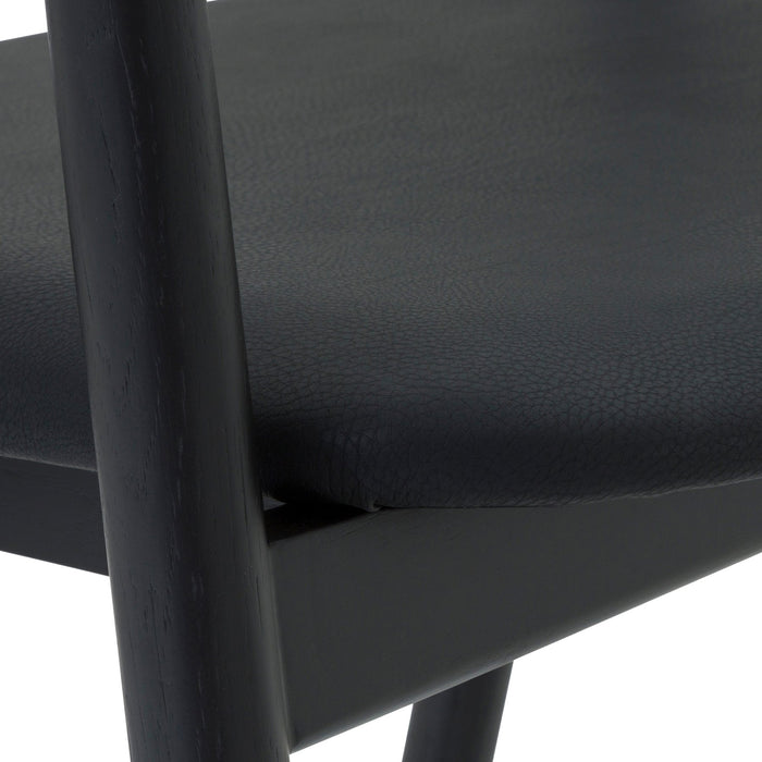 Pasadena Apache 6 Piece Oval Dining Set with Buffet in Walnut and Black Oak Finish