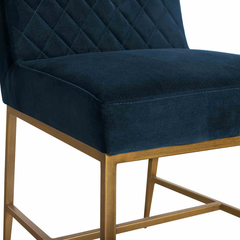 Pirate and Blue Velvet Memphis 5 Piece Modern Dining Set - Furniture City (CA)l