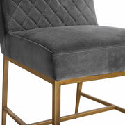 Pirate and Gray Velvet Memphis 5 Piece Modern Dining Set - Furniture City (CA)l