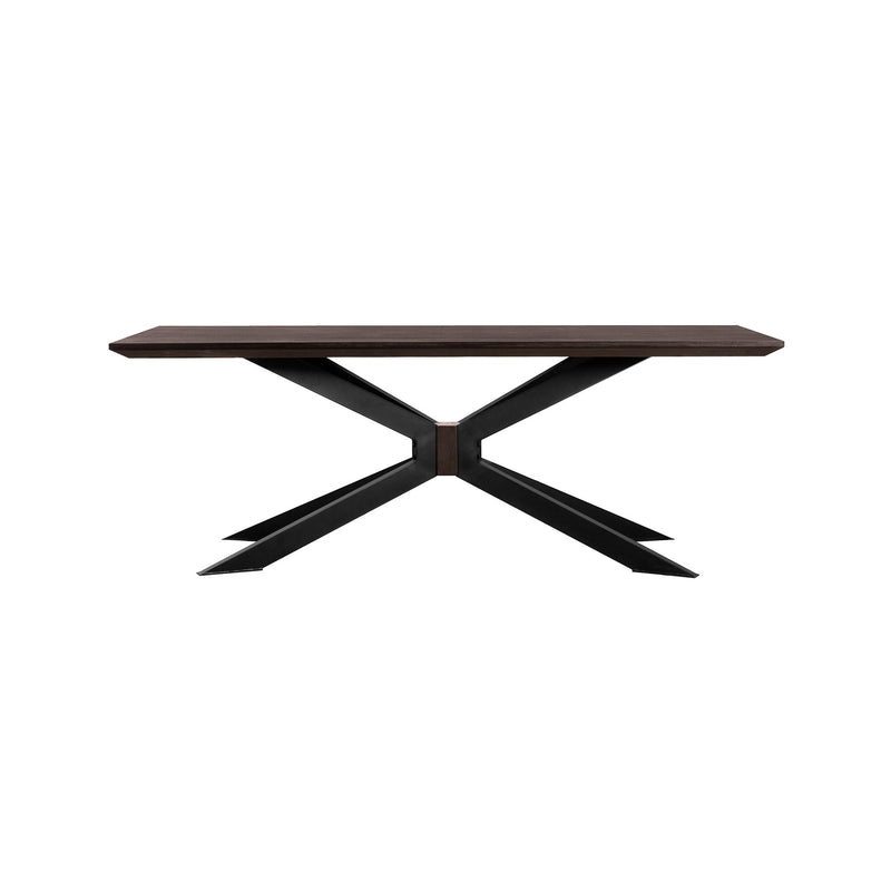 Pirate and Napoli 5 Piece Modern Dining Set in Brown Acacia Wood and Pink Fabric - Furniture City (CA)l