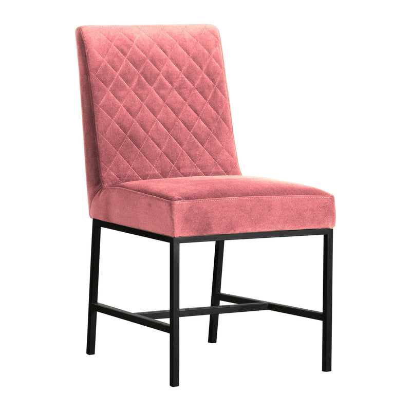 Pirate and Napoli 5 Piece Modern Dining Set in Brown Acacia Wood and Pink Fabric - Furniture City (CA)l