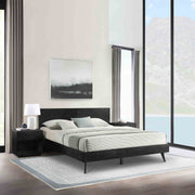 Petra King 3 Piece Wood Bedroom Set in Black Finish - Furniture City (CA)l