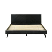 Petra King 3 Piece Wood Bedroom Set in Black Finish - Furniture City (CA)l