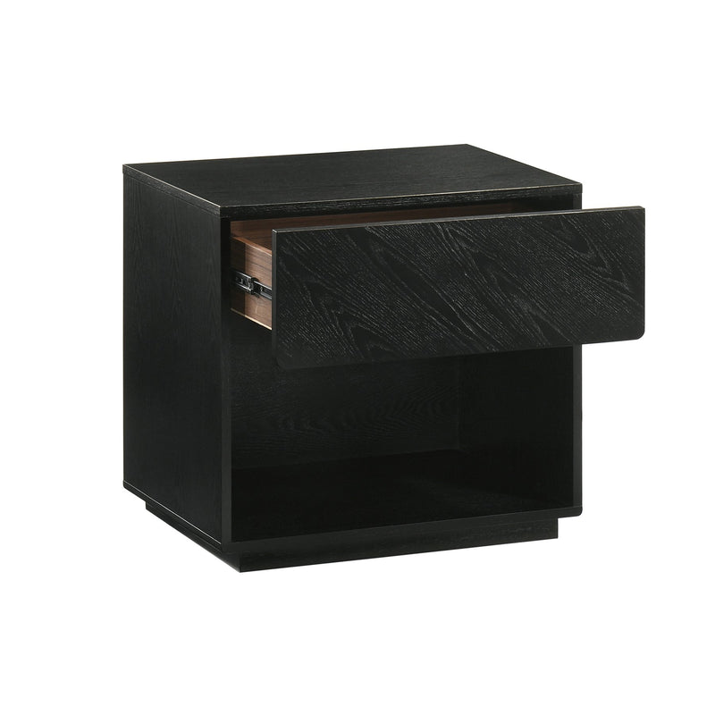 Petra King 3 Piece Wood Bedroom Set in Black Finish - Furniture City (CA)l