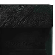 Petra King 3 Piece Wood Bedroom Set in Black Finish - Furniture City (CA)l