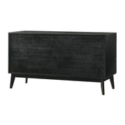 Petra King 4 Piece Wood Bedroom Set in Black Finish - Furniture City (CA)l