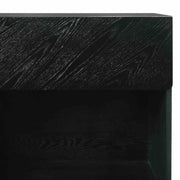 Petra Queen 3 Piece Wood Bedroom Set in Black Finish - Furniture City (CA)l