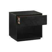 Petra Queen 4 Piece Wood Bedroom Set in Black Finish - Furniture City (CA)l