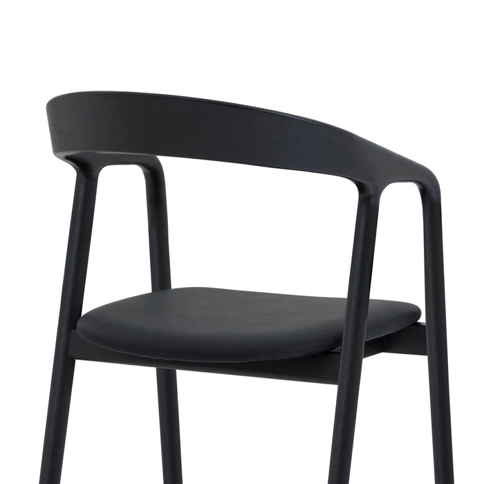 Pasadena Apache 5 Piece Round Dining Set in Natural and Black Oak Finish