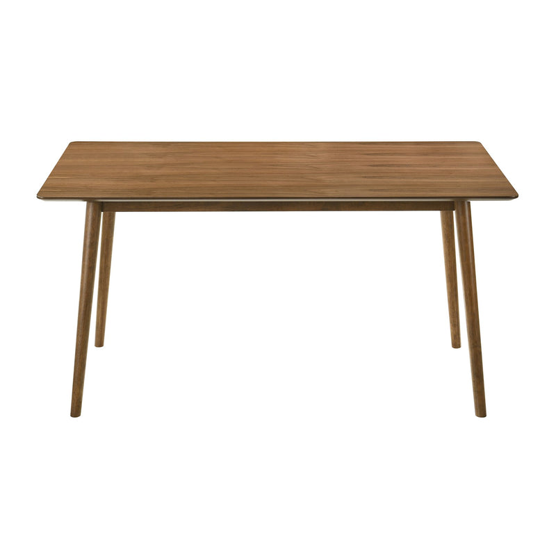 Westmont Santana 5 Piece Walnut Wood Dining Table Set with Blue Fabric - Furniture City (CA)l
