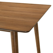 Westmont Santana 5 Piece Walnut Wood Dining Table Set with Blue Fabric - Furniture City (CA)l